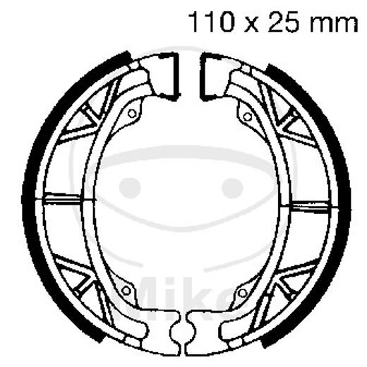 BRAKE SHOE SET EBC H303 INCLUDINGS SPRINGS