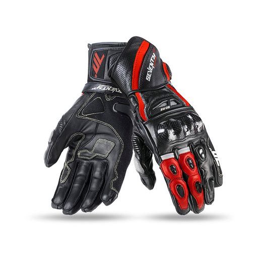 ROKAVICE SEVENTY DEGREES 70° SD-R2 BLACK/RED L