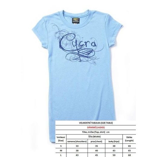 T-SHIRT CYCRA LADIES BLUE CAP 108154 M