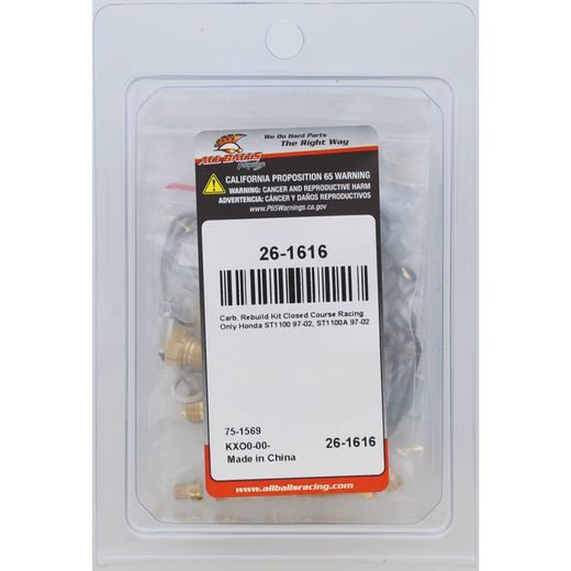 CARBURETOR REBUILD KIT ALL BALLS RACING 26-1616