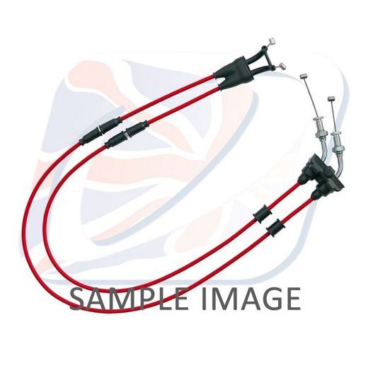 THROTTLE CABLES (PAIR) VENHILL Y01-4-077-RD FEATHERLIGHT RDEČ