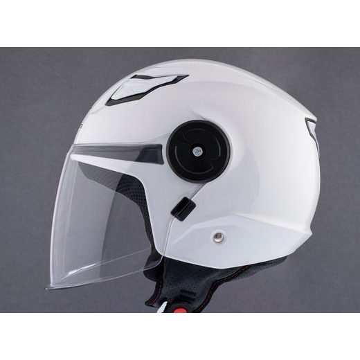 JET ČELADA MT HELMETS LITE SOLID A0 GLOSS PEARL WHITE L KID