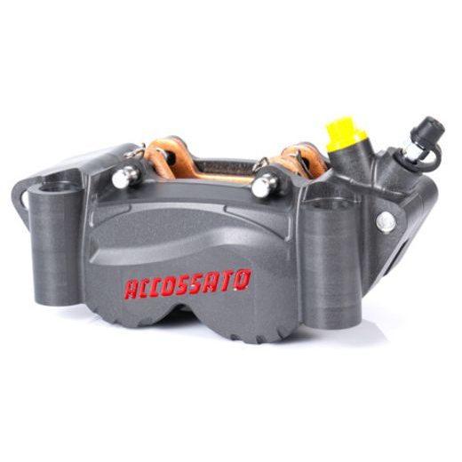 RADIAL BILLET 2-PIECE CALIPER ACCOSSATO PZ011 - DISTANCE 100 MM PISTON IN ALUMINIUM