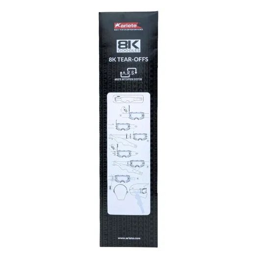 LAMINATED TEAR-OFFS ARIETE 8K 12964-8KLL FOR 8K GOGGLES WITH RETENTION SYSTÉM