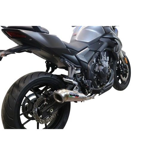 SLIP-ON EXHAUST GPR POWERCONE EVO E5.VO.2.1.PCEV BRUSHED STAINLESS STEEL INCLUDING REMOVABLE DB KILLER AND LINK PIPE