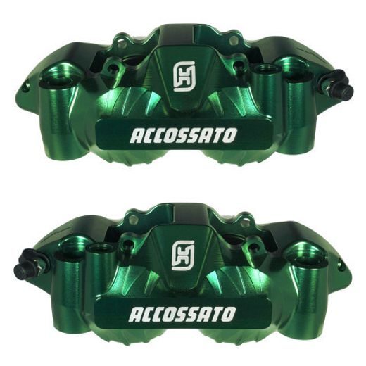 RADIAL BRAKE CALIPER ACCOSSATO PZ004 FORGED MONOBLOCK 108 MM DISTANCE WITH PISTONS IN ALUMINIUM