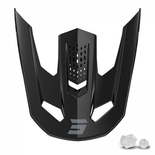 HELMET PEAK SHOT SPEED HEAVY A04-21OB-A01-P01 BLACK GLOSSY