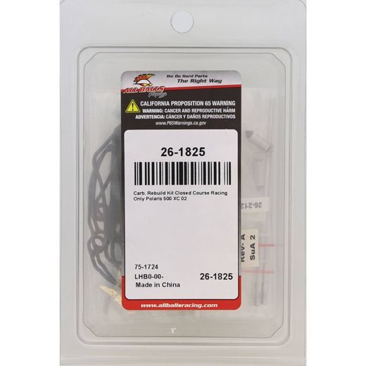 CARBURETOR REBUILD KIT ALL BALLS RACING CARK26-1825