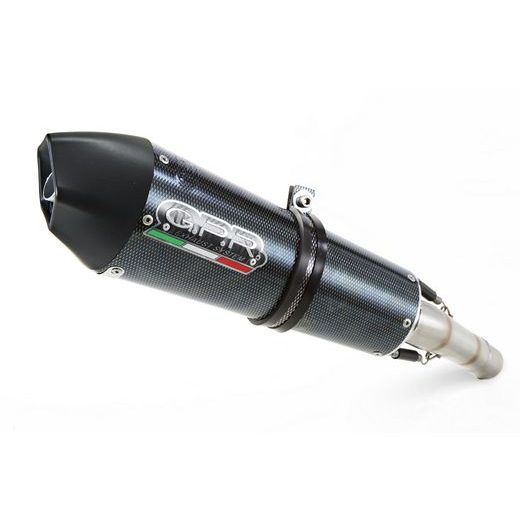 SLIP-ON EXHAUST GPR GPE ANN. A.40.GPAN.PO CARBON LOOK INCLUDING REMOVABLE DB KILLER AND LINK PIPE