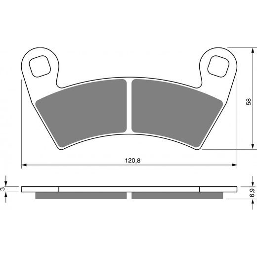 ZAVORNE OBLOGE GOLDFREN 313 S33 OFF-ROAD FRONT