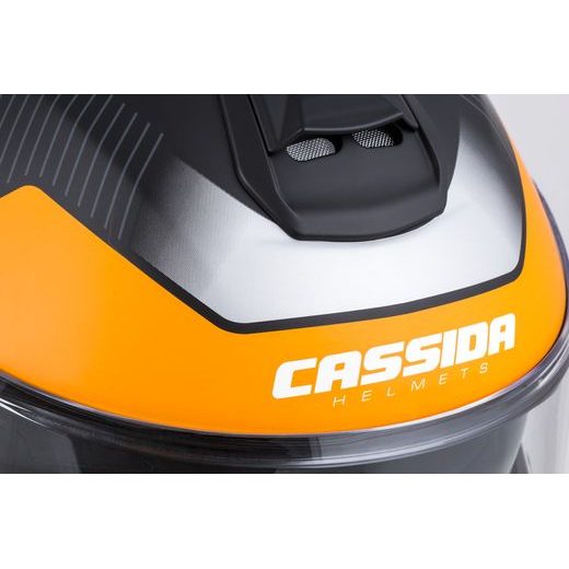 INTEGRALNA ČELADA CASSIDA MODULO 2.1 PROFILE BLACK MATT/GREY/ORANGE L
