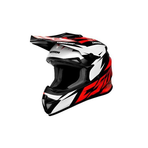 MOTOCROSS HELMET CASSIDA CROSS CUP TWO RED/ WHITE/ BLACK XS