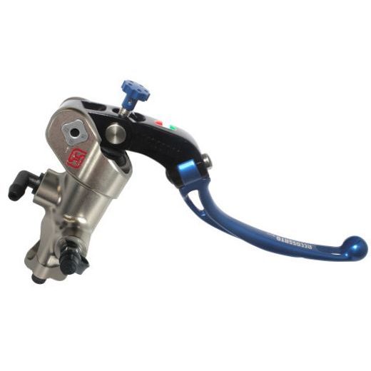 RADIAL BRAKE MASTER CYLINDER ACCOSSATO PC008 PRS 19X17-18-19 WITH FOLDING LEVER, BLUE