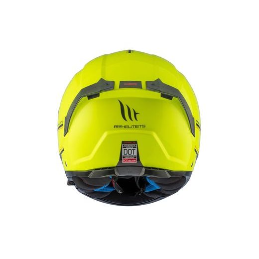 HELMET MT HELMETS ATOM 2 SV SOLID A3 GLOSS FLUOR YELLOW XS