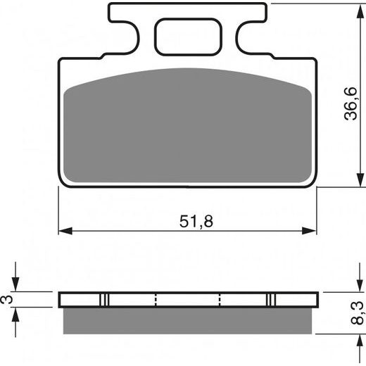 ZAVORNE OBLOGE GOLDFREN 161 S33 OFF-ROAD FRONT