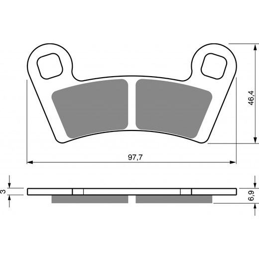 ZAVORNE OBLOGE GOLDFREN 343 AD OFF-ROAD FRONT