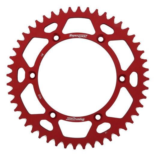 REAR ALU SPROCKET SUPERSPROX RAL-1512:48-RED RDEČ 48T, 520