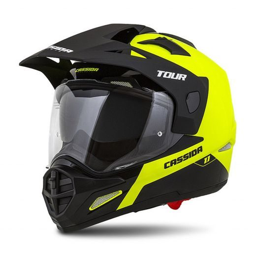 TOURING HELMET CASSIDA TOUR 1.1 DUAL FLUO YELLOW/ BLACK/ MATT GREY L