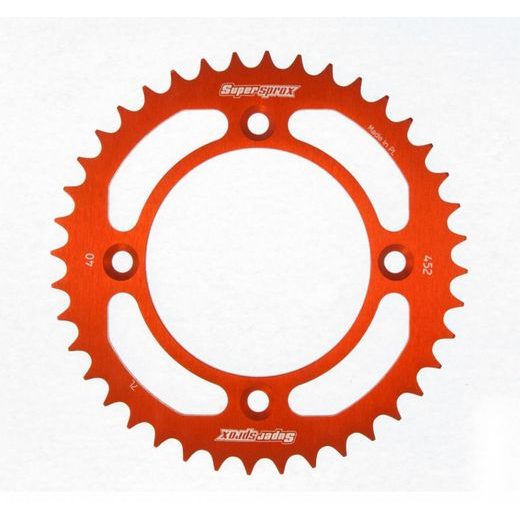 ALUMINIJASTI ZADNJI VERIŽNIK (ZOBNIK) SUPERSPROX RAL-452:40-ORG ORANŽNA 40T, 415