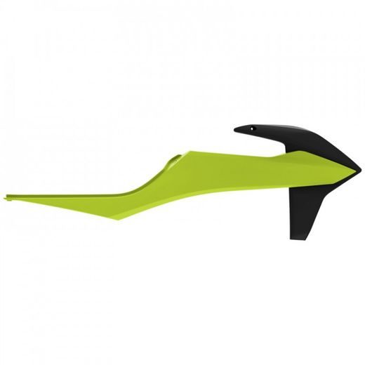 RADIATOR SCOOPS POLISPORT 8422100005 BLACK / YELLOW FLUO