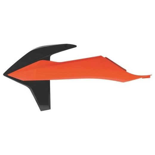 RADIATOR SCOOPS POLISPORT 8422100028 ORANGE KTM16/BLACK