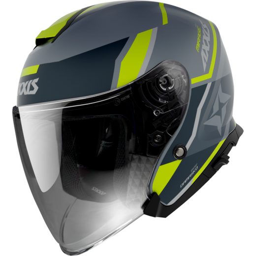 JET HELMET AXXIS MIRAGE SV ABS DAMASKO FLUOR YELLOW MATT L