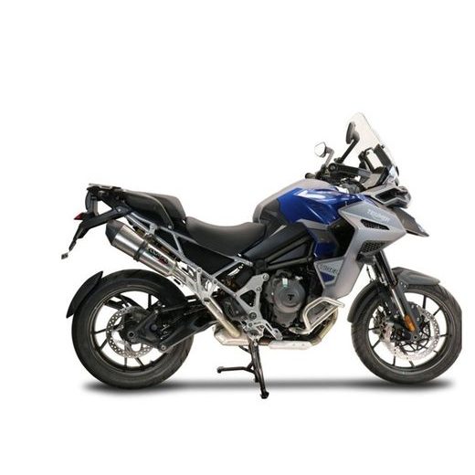 SLIP-ON EXHAUST GPR NEW GRAND PRIX EVO TITANIUM E4.T.100.GPAN.TO BRUSHED TITANIUM INCLUDING REMOVABLE DB KILLER AND LINK PIPE