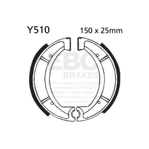 BRAKE SHOE SET EBC Y510 INCLUDINGS SPRINGS