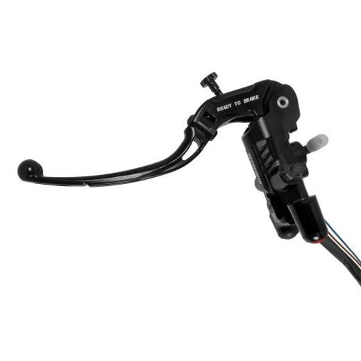 BLACK READY TO BRAKE RADIAL BRAKE/CLUTCH MASTER CYLINDER KIT + KEY BUTTON PANEL ACCOSSATO KITA31