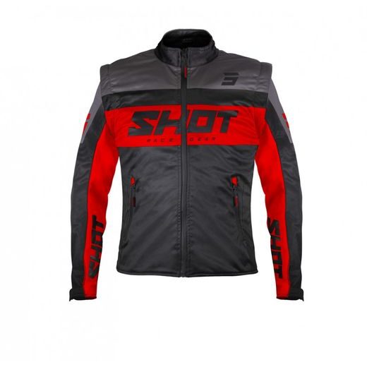 JAKNA SHOT SOFTSHELL LITE A08-15B1-B02-12 BLACK / RED 2XL