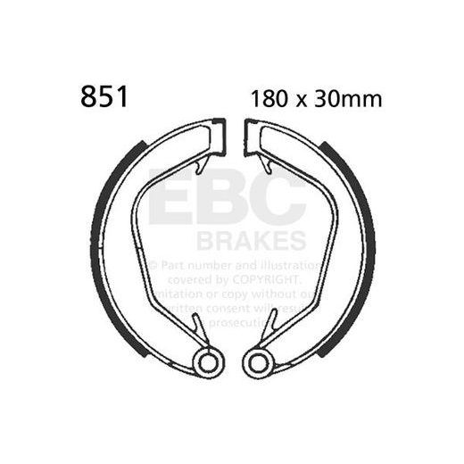 BRAKE SHOE SET EBC 851