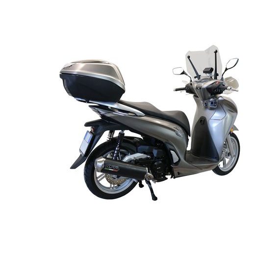 SLIP-ON EXHAUST GPR EVO4 ROAD HON.11.EVO4 MATTE BLACK INCLUDING REMOVABLE DB KILLER, LINK PIPE AND CATALYST