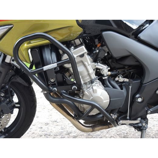 ENGINE GUARDS RDMOTO CF64KD MATT BLACK UPPER + LOWER