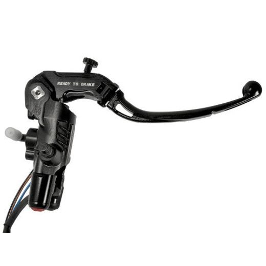 BLACK READY TO BRAKE RADIAL BRAKE/CLUTCH MASTER CYLINDER KIT + KEY BUTTON PANEL ACCOSSATO KITA31