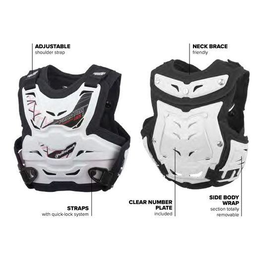 CHEST PROTECTOR POLISPORT PHANTOM MINI 8003800002 BELA