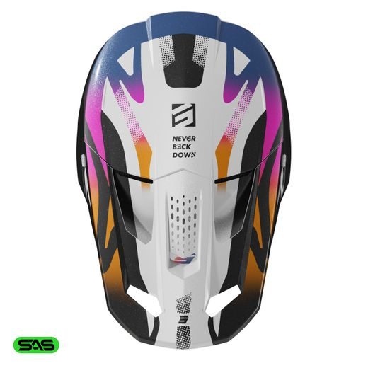 HELMET SHOT SPEED WAVE A05-21OB-H01-10 BLACK / WHITE PEARLY L