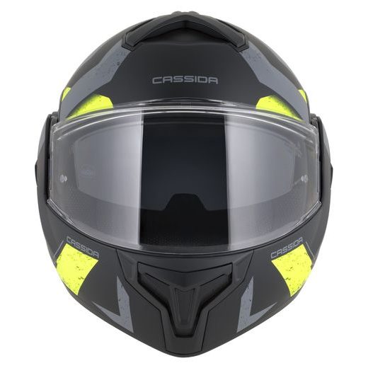 INTEGRALNA ČELADA CASSIDA MULTIFLIP KORP BLACK MATT/YELLOW FLUO/GRAY XL