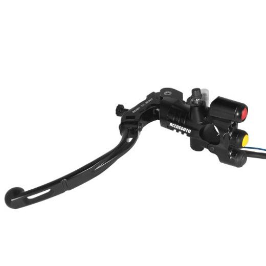 BLACK READY TO BRAKE RADIAL BRAKE/CLUTCH MASTER CYLINDER KIT + KEY BUTTON PANEL ACCOSSATO KITA31