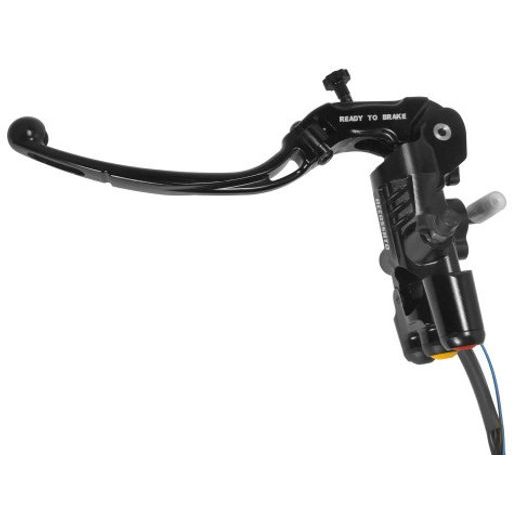 BLACK READY TO BRAKE RADIAL BRAKE/CLUTCH MASTER CYLINDER KIT + KEY BUTTON PANEL ACCOSSATO KITA31