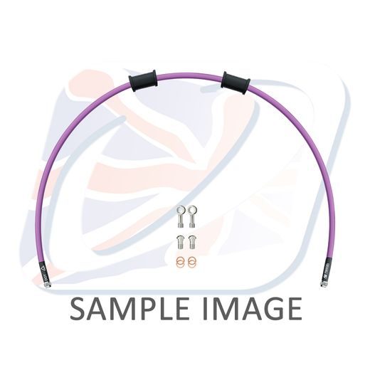 SET ZADNJIH ZAVORNIH CEVI VENHILL POWERHOSEPLUS YAM-10023RS-PU (1 CEV V KOMPLETU) PURPLE HOSES, STAINLESS STEEL FITTINGS