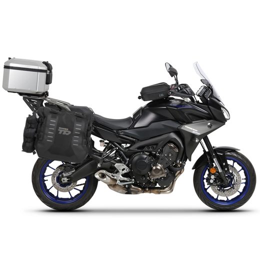 COMPLETE SET OF SHAD TERRA TR40 ADVENTURE SADDLEBAGS AND SHAD TERRA ALUMINIUM 37L TOPCASE, INCLUDING MOUNTING KIT SHAD YAMAHA MT-09 TRACER / TRACER 900