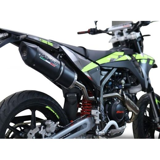 SLIP-ON EXHAUST GPR FURORE EVO4 NERO FN.4.CAT.FNE4 MATTE BLACK INCLUDING REMOVABLE DB KILLER, LINK PIPE AND CATALYST