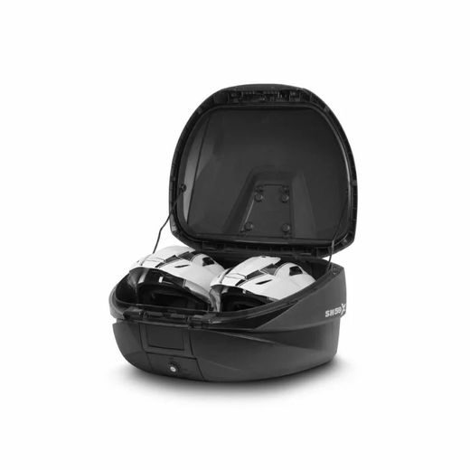 KOVČEK ( TOP CASE ) SHAD SH59X D0B59200 BLACK WITH ALUMINIUM COVER (EXPANDABLE CONCEPT) WITH PREMIUM SMART LOCK AND BACKREST