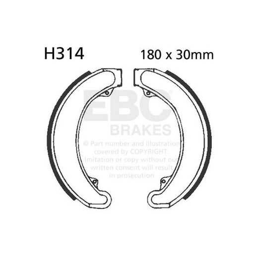 BRAKE SHOE SET EBC H314