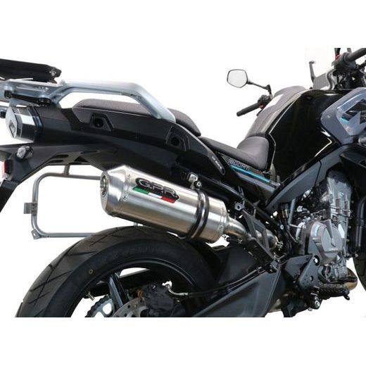 SLIP-ON EXHAUST GPR SATINOX ROY.15.SAT BRUSHED STAINLESS STEEL INCLUDING REMOVABLE DB KILLER AND LINK PIPE