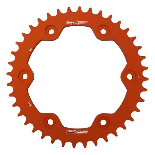 REAR ALU SPROCKET SUPERSPROX RAL-613:40-ORG ORANŽNA 40T, 525