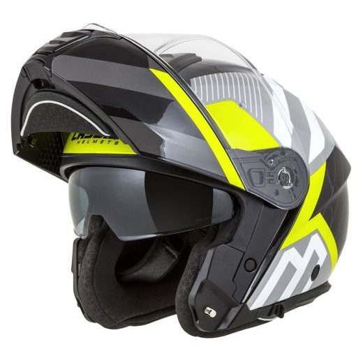 INTEGRALNA ČELADA CASSIDA MODULO 2.1 PROFILE WHITE/BLACK/YELLOW FLUO/GREY XL