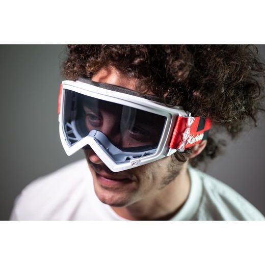 GOGGLES ARIETE PURAVIDA VIDA 14970-VBRN WHITE / SILVER LENS NO PINS