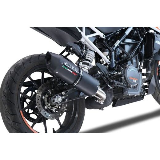 SLIP-ON EXHAUST GPR FURORE EVO4 NERO KT.209.2.FNE5 MATTE BLACK INCLUDING REMOVABLE DB KILLER AND LINK PIPE