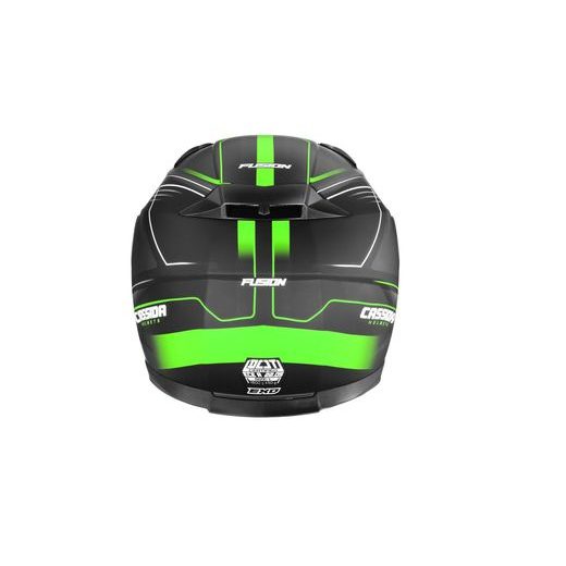 INTEGRALNA ČELADA CASSIDA APEX FUSION BLACK MATT/ GREEN/ WHITE M